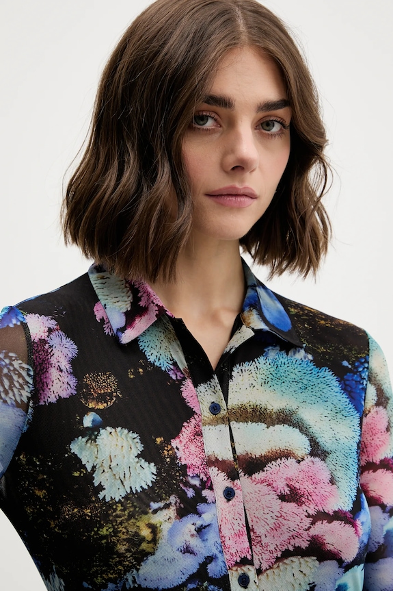 Šaty Desigual CORAL LACROIX čierna 25WWVK10