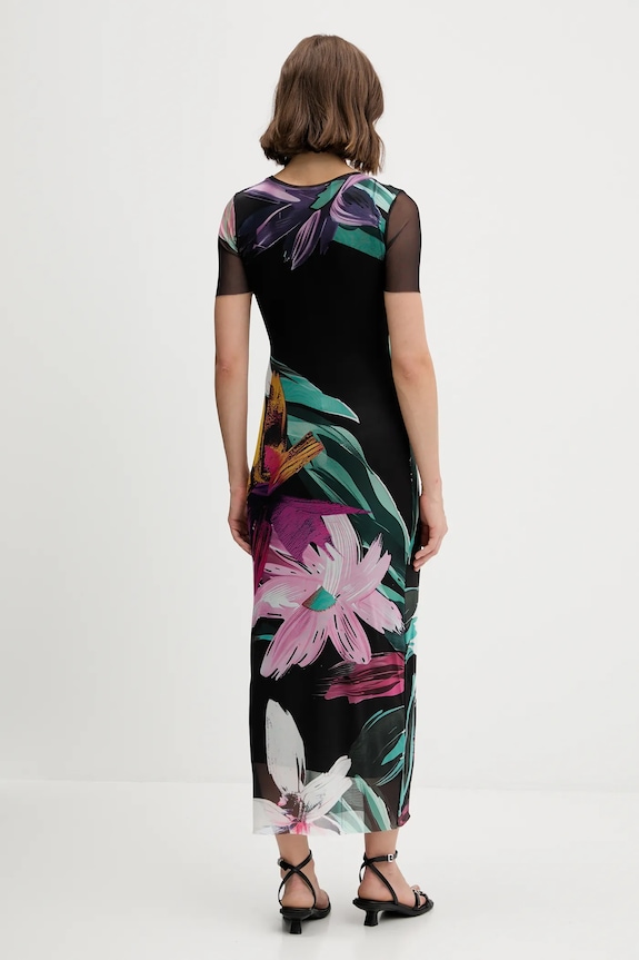 Odzież Desigual sukienka BERNADETTE 25WWVK19 czarny