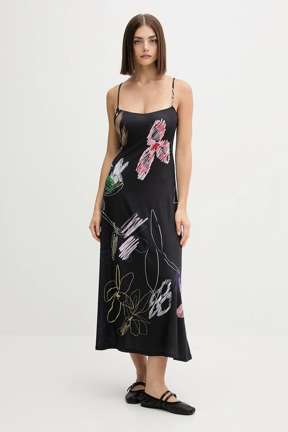 Desigual sukienka KALA czarny 25WWVK25