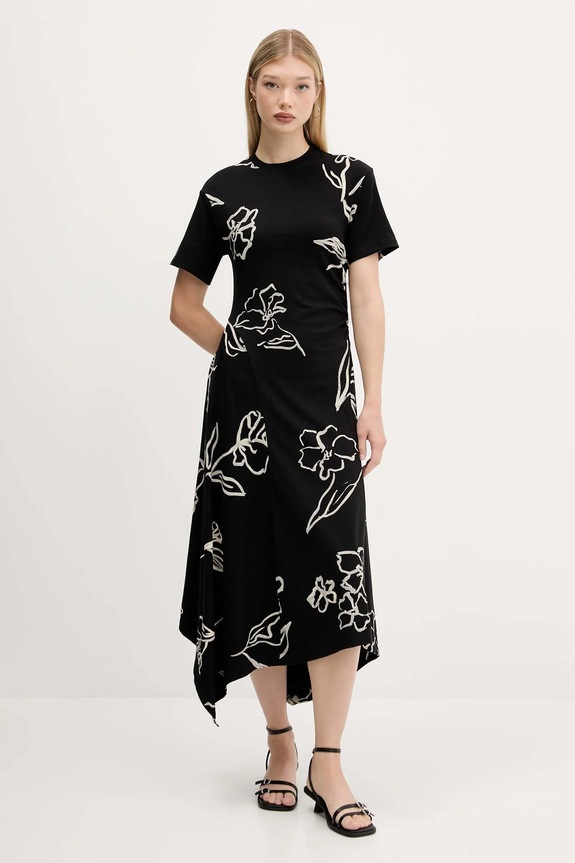 Desigual vestito CALMA sovrastampa nero 25WWVK44