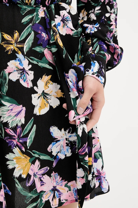 Šaty Desigual FLOR ACRILICA čierna 25WWVW09