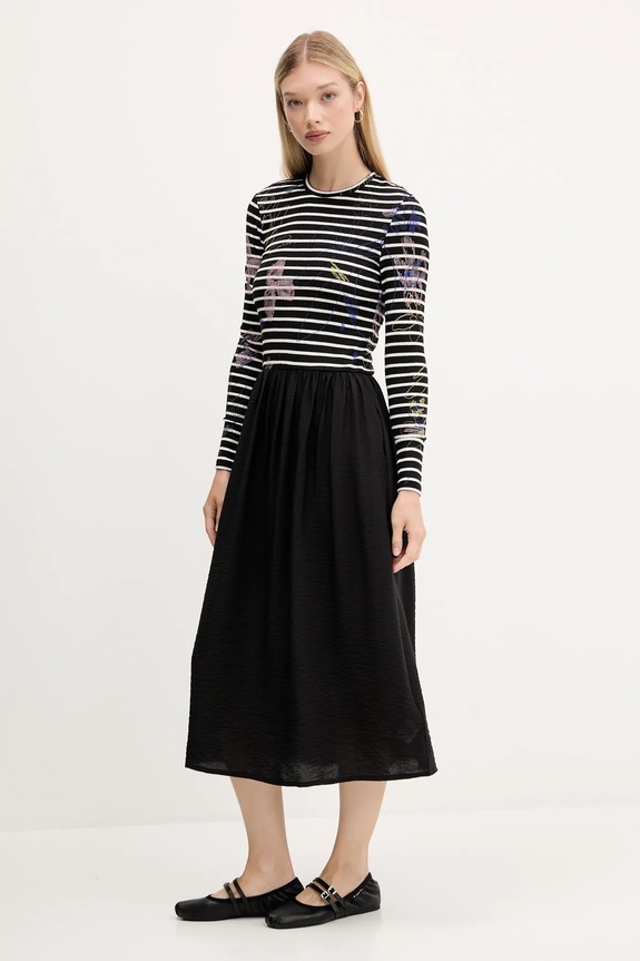 Desigual rochie RAYA HIBRIDA 25WWVW15 negru AW25