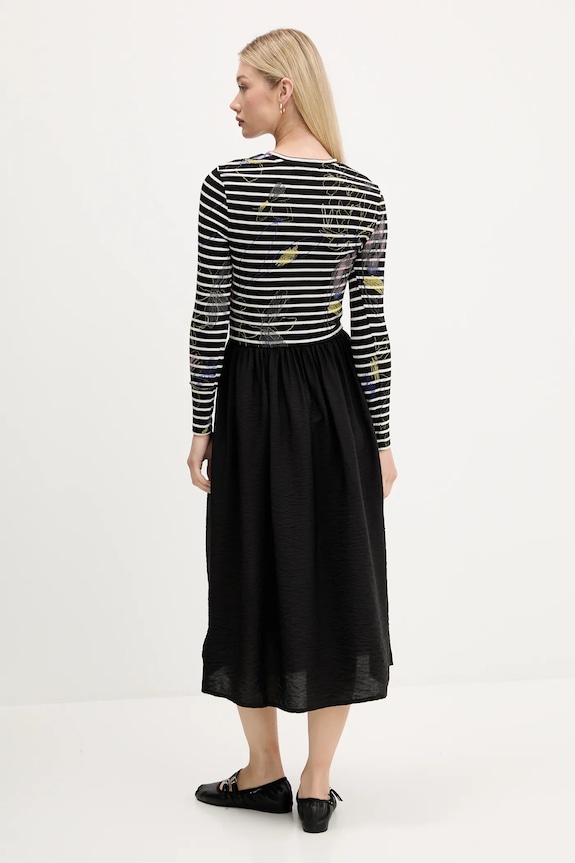 Îmbrăcăminte Desigual rochie RAYA HIBRIDA 25WWVW15 negru
