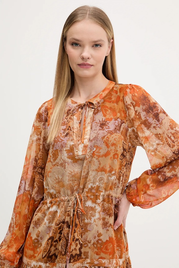 Desigual vestito BOHOSHORT arancione 25WWVW18