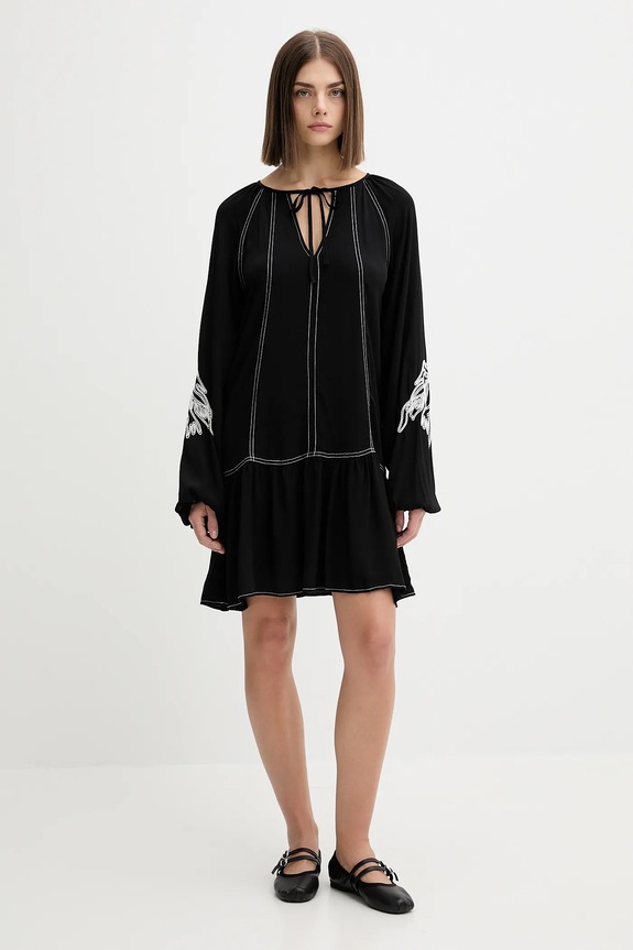 Φόρεμα Desigual SILVIANEGRO 25WWVW19 μαύρο AW25