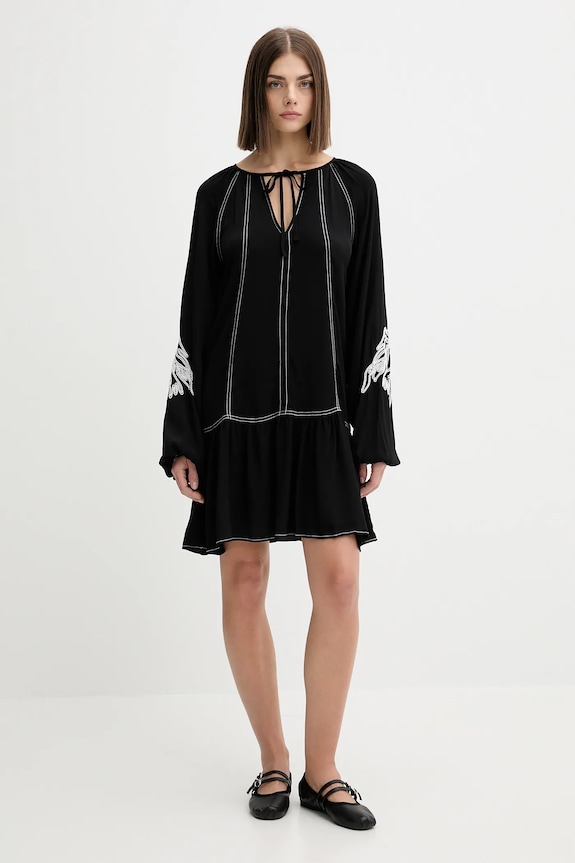 Φόρεμα Desigual SILVIANEGRO 25WWVW19 μαύρο AW25