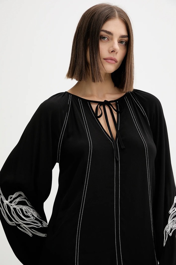 Φόρεμα Desigual SILVIANEGRO 25WWVW19 μαύρο