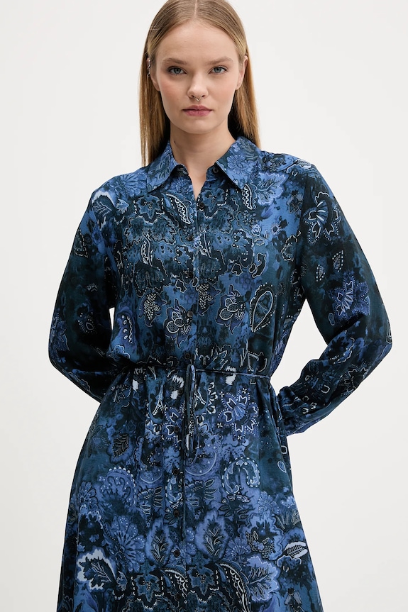 Desigual vestito CAMISEROLICUAD blu 25WWVW23