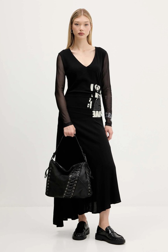 Desigual vestito POSINEW maxi nero 25WWVW26