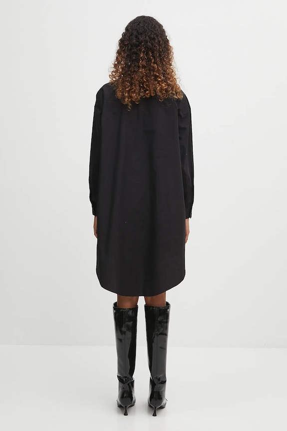 Одяг Бавовняна сукня MM6 Maison Margiela S52CT0793.M35480.900 чорний