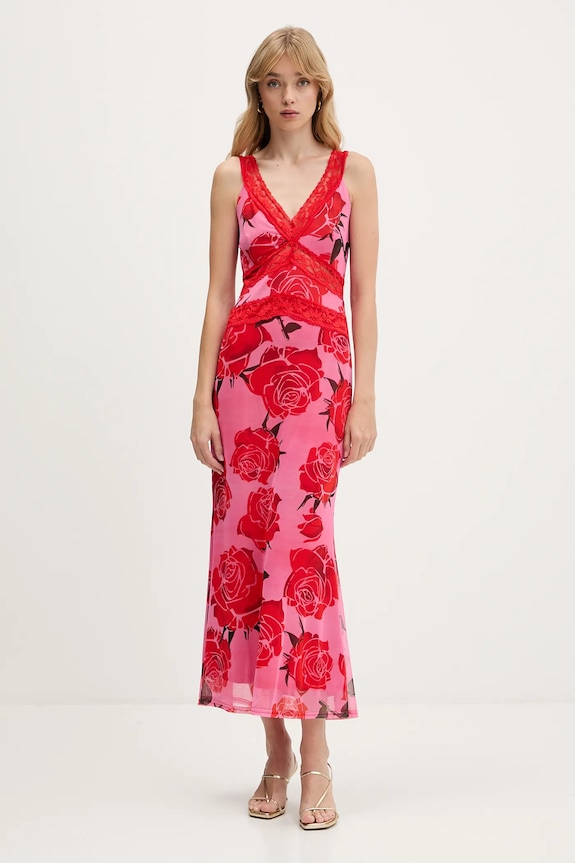 Never Fully Dressed vestito maxi rosa NFDDR2964