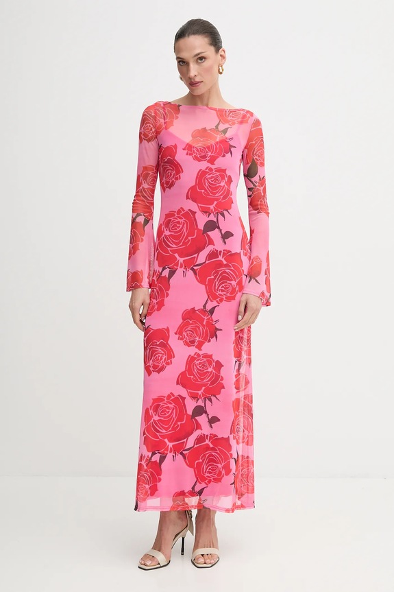 Never Fully Dressed sukienka wzorzyste różowy NFDDR2830