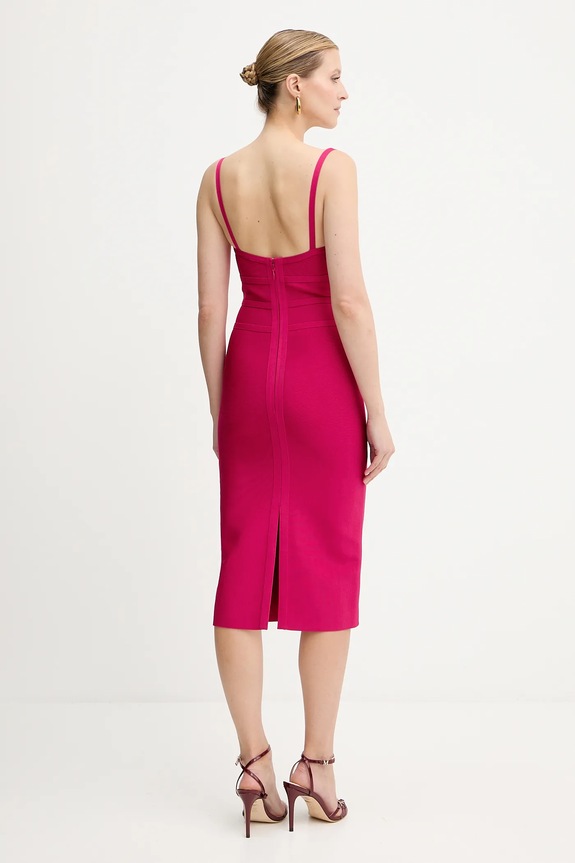 Haljina Herve Leger Alicia HBB8524977 roza AW25