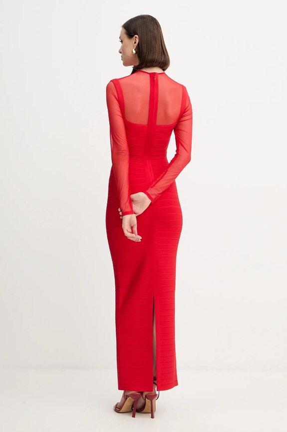 Ρούχα Φόρεμα Herve Leger Ella HLT8525928 κόκκινο