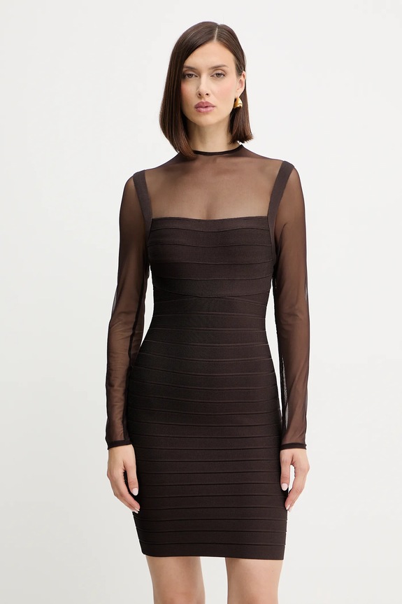 Haljina Herve Leger Amy Planet friendly smeđa HLT8539685