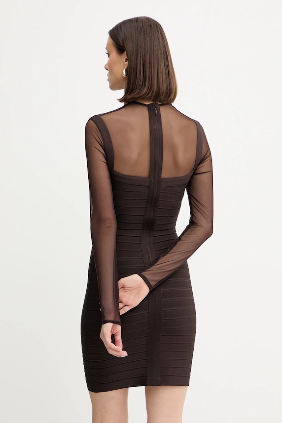 Odjeća Haljina Herve Leger Amy HLT8539685 smeđa