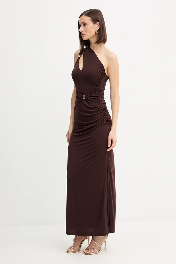 Φόρεμα Herve Leger Aurora RMJ8536054 καφέ AW25