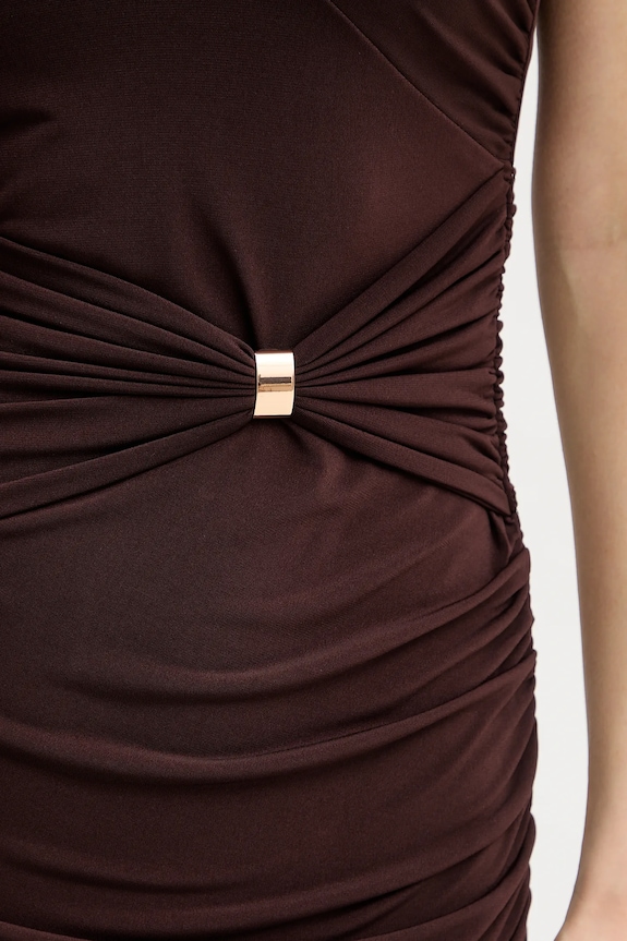 Φόρεμα Herve Leger Aurora RMJ8536054 καφέ