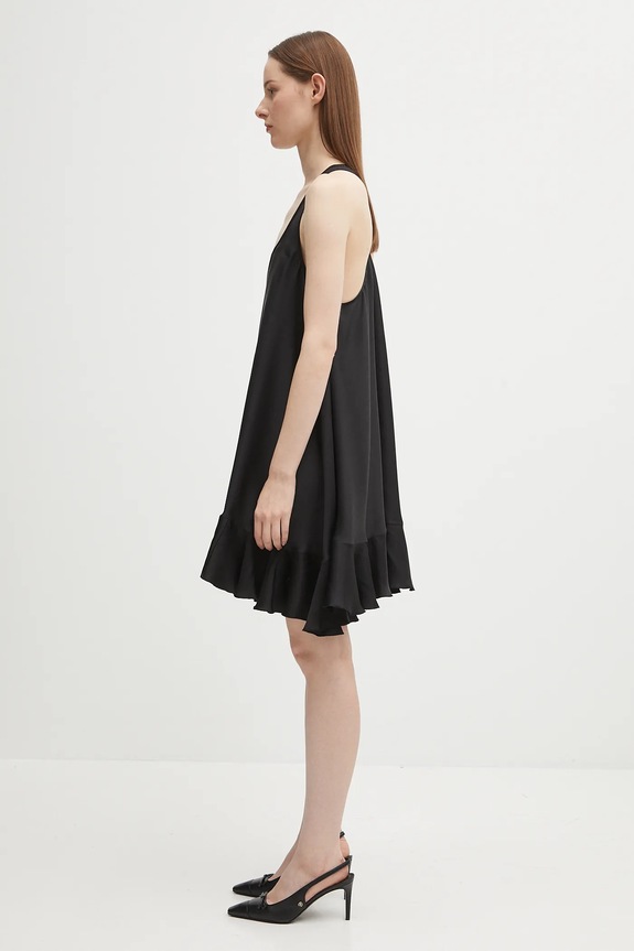 Anine Bing sukienka jedwabna lilith A.02.11131 czarny AW25