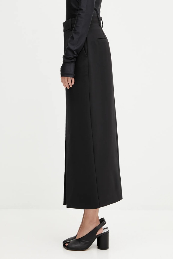 Anine Bing wool blend skirt meredith A.04.11047 black AW25
