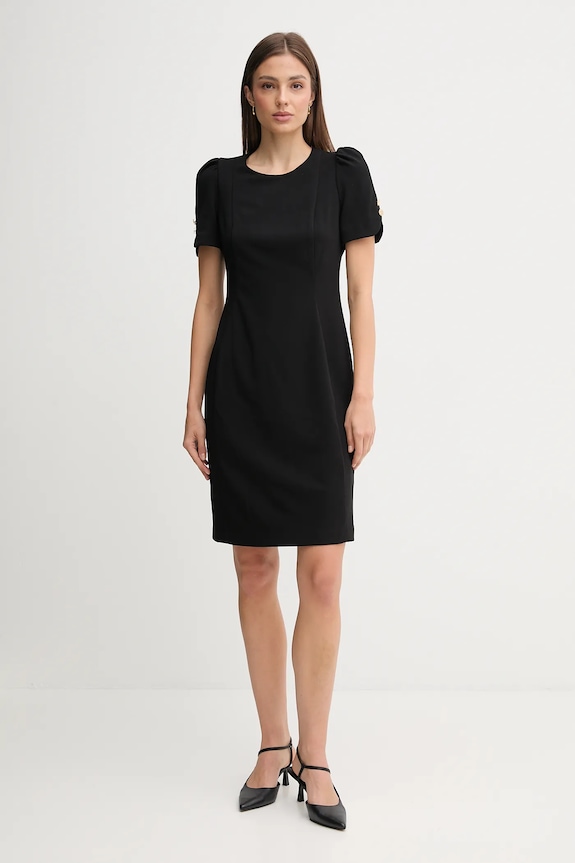 Dkny sukienka z elastanem czarny DD3I166A