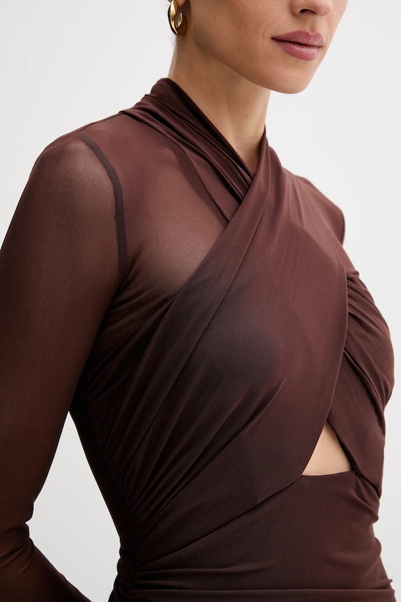 Bardot rochie 59987DB maro