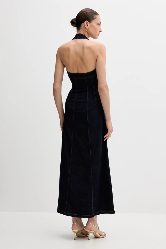 Bardot sukienka jeansowa 91426DB granatowy AW25