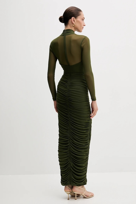 Haljina Bardot 60119DB zelena AW25