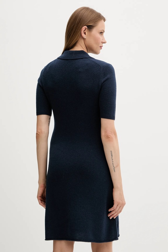 Ruházat Tommy Hilfiger gyapjú ruha WW0WW46436 sötétkék