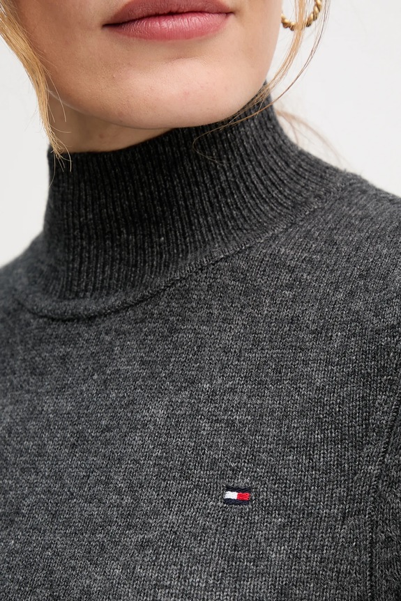 Vlnené šaty Tommy Hilfiger WW0WW47303