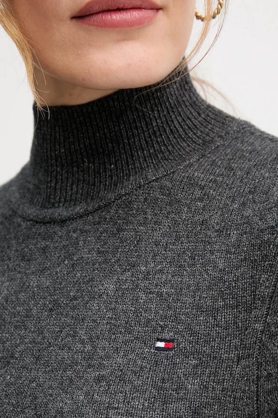 Vlnené šaty Tommy Hilfiger WW0WW47303