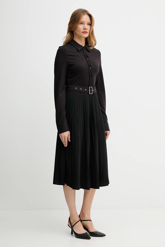 Tommy Hilfiger rochie WW0WW48398 negru AW25