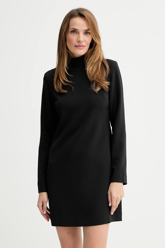 Calvin Klein sukienka z elastanem czarny LV044D038G