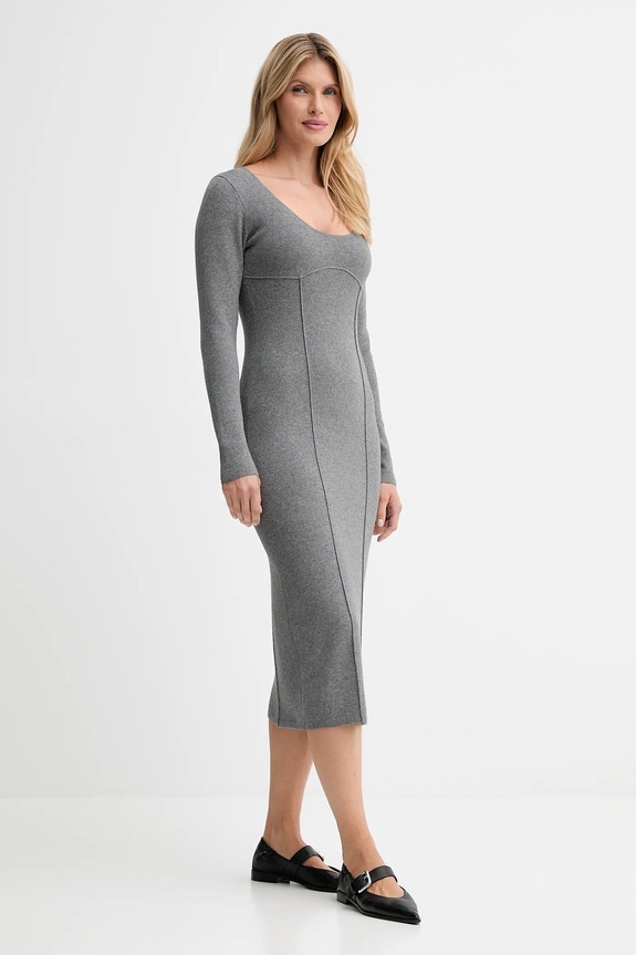 Šaty Calvin Klein LV044D366G sivá AW25