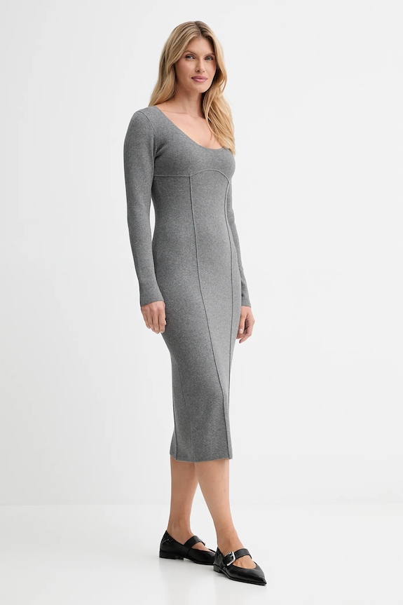 Šaty Calvin Klein LV044D366G sivá AW25