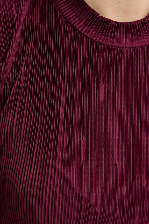 Calvin Klein rochie LV044E219G burgundia