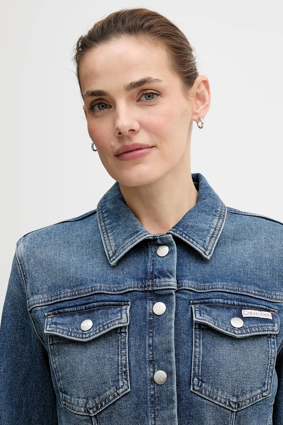 Φόρεμα τζιν Calvin Klein Jeans μπλε LV047D774G