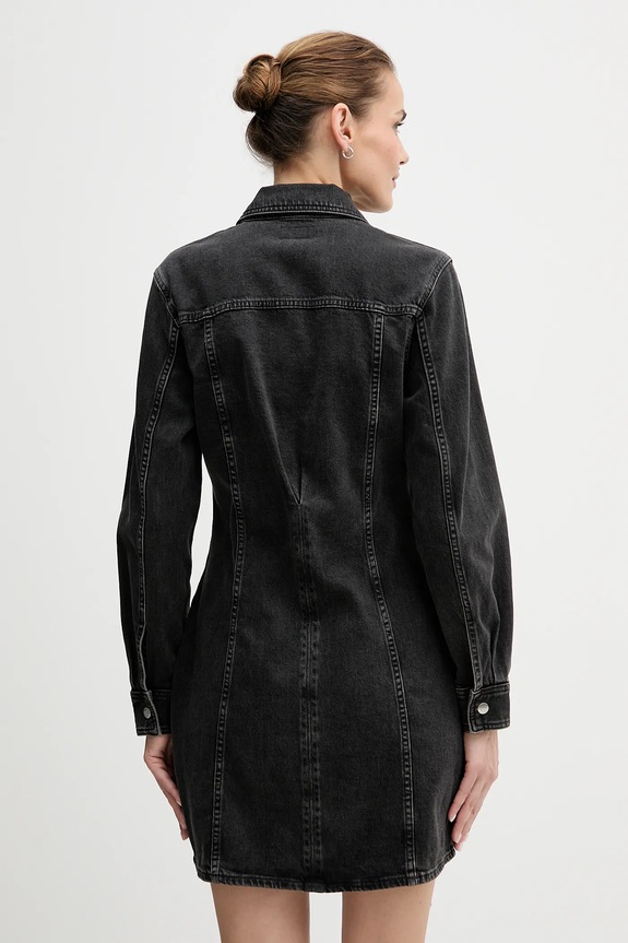 Ρούχα Φόρεμα τζιν Calvin Klein Jeans LV047D775G μαύρο