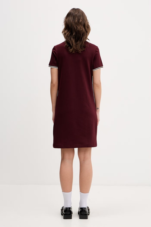 Odzież Fred Perry sukienka D3600 bordowy