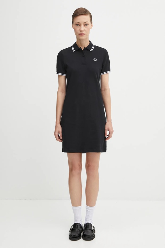 Fred Perry dress applique black D3600