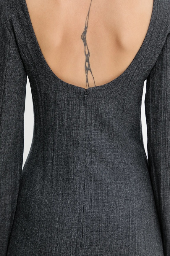 Our Legacy vestito con lana Firm grigio W4257FS