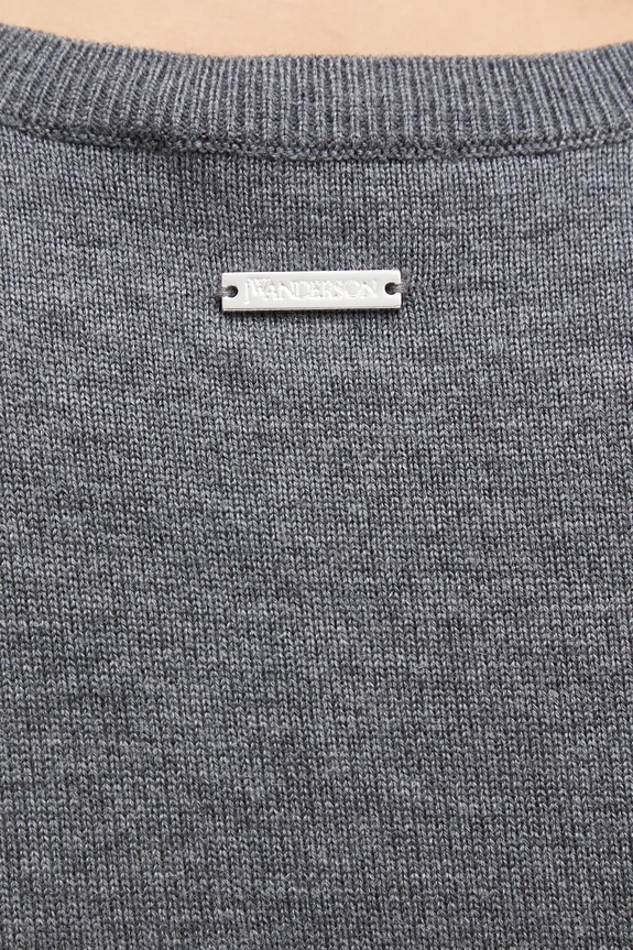 JW Anderson vestito con lana Tie Detail Sleeveless KW1445.YN0320 grigio