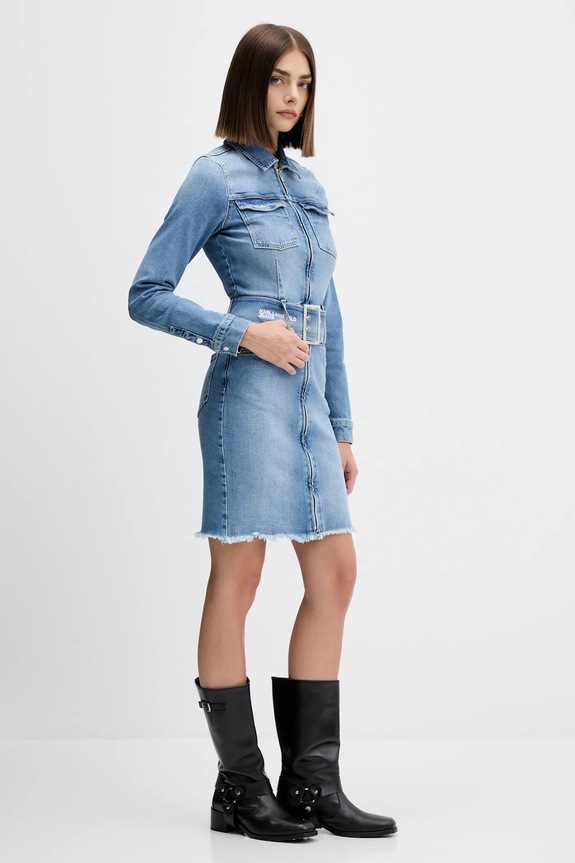 Φόρεμα τζιν Karl Lagerfeld Jeans A4W13001 μπλε AW25