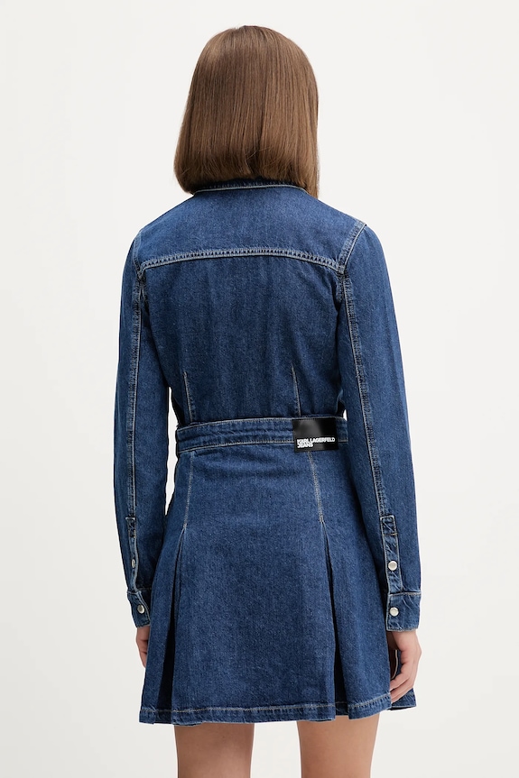 Одежда Джинсовое платье Karl Lagerfeld Jeans A4W13002 тёмно-синий