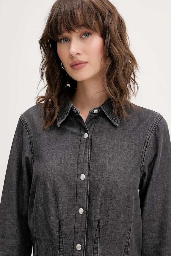 Karl Lagerfeld Jeans rochie jeans gri A4W13003