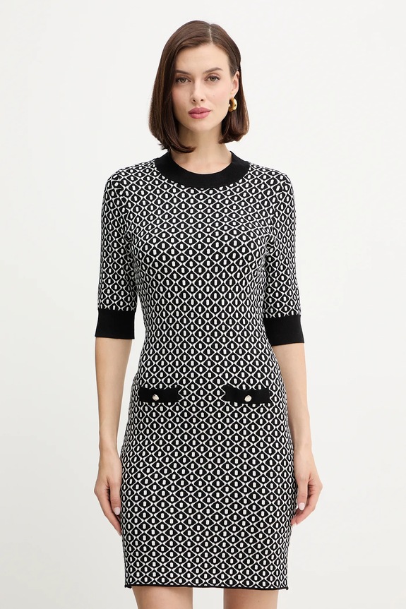 Φόρεμα Morgan εμπριμέ μαύρο RMSIXTA