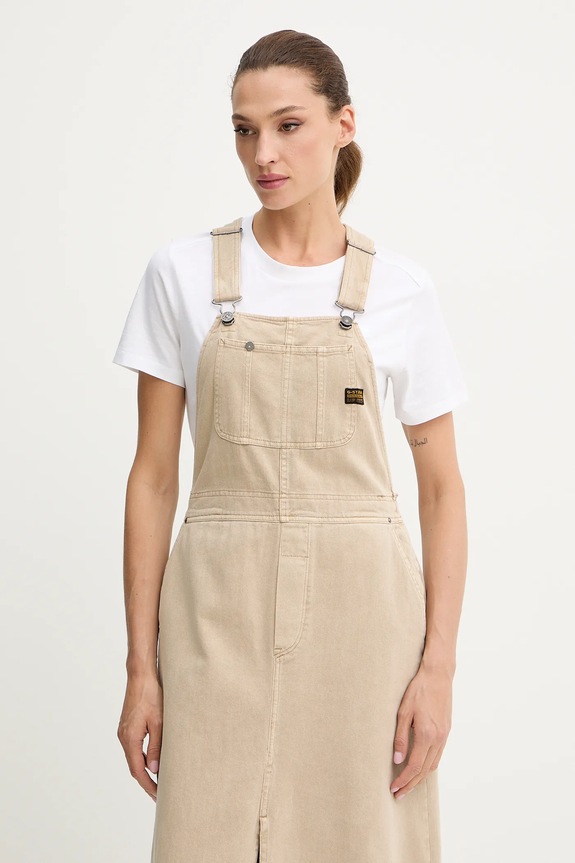 Rifľové šaty G-Star Dungaree D26965.E078 béžová