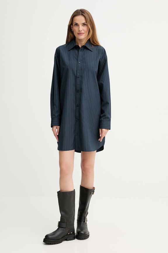 Šaty G-Star Oversized woven D26979.E084 tmavomodrá AW25