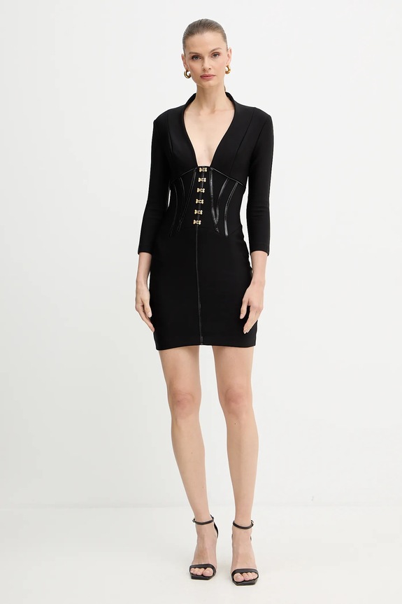 Šaty Elisabetta Franchi AB79757E2 čierna AW25