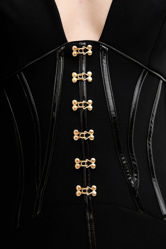 Šaty Elisabetta Franchi AB79757E2 čierna